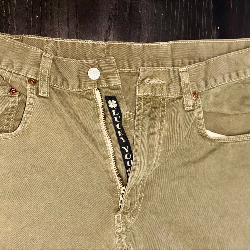 Lucky Brand Green Dungarees